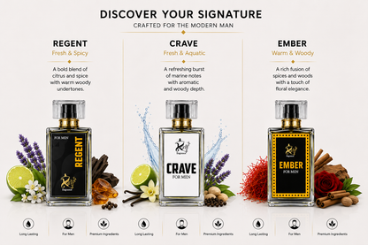 GK Fragrance – Value Pack of 3 Fragrances (50ML x 3)