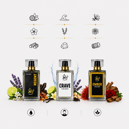 GK Fragrance – Value Pack of 3 Fragrances (50ML x 3)
